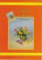 Preview: Oster-Postkarte mit orange-gelben Blumen