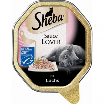 Sheba Schale Sauce Lover mit Lachs 22x85g