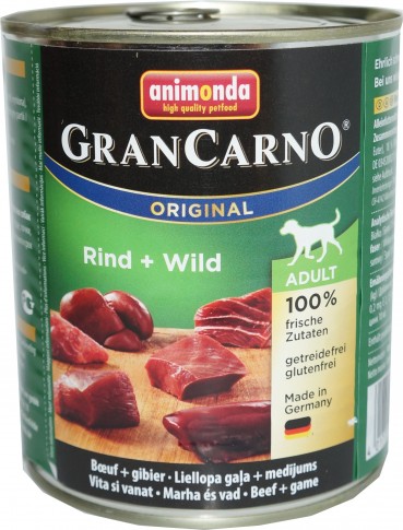 Animonda GranCarno Adult Rind & Wild 6x800g