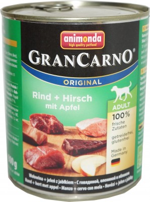 Animonda GranCarno Adult Rind, Hirsch & Apfel 6x800g