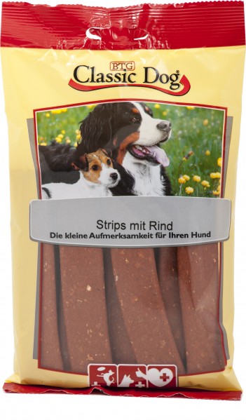 Classic Dog Snack Strips mit Rind 14x20er