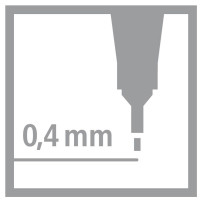 Fineliner - STABILO point 88 - 10er Pack - schwarz