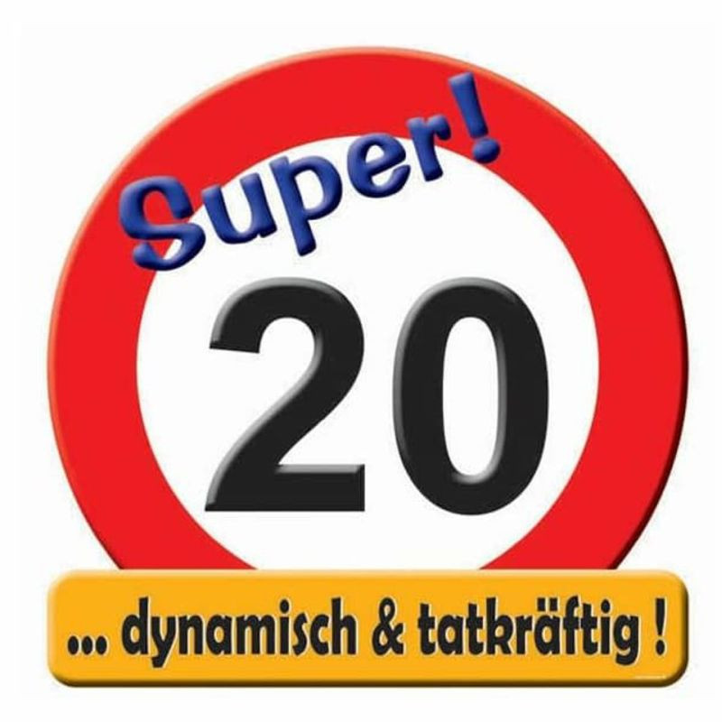 Udo Schmidt Riesenschild Super! 20 dynamisch & tatkräftig 50cm