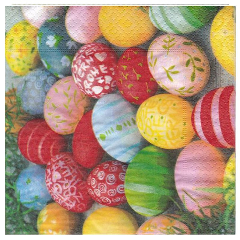 Paper+Design Osterserviette Colourful eggs 33cmx33cm 20 Stück