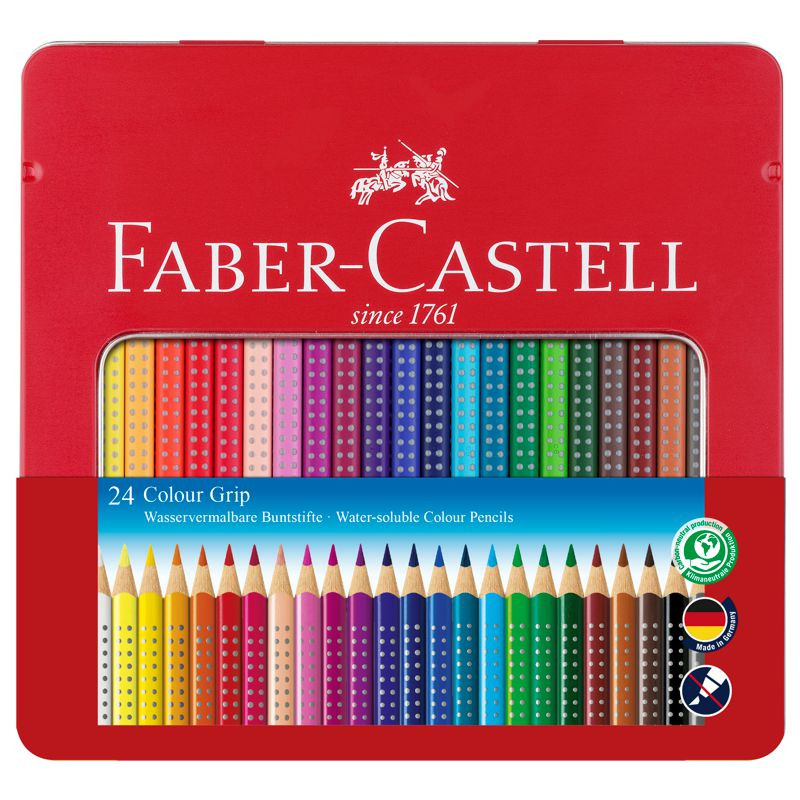 Faber-Castell Buntstifte Colour Grip 24er Etui